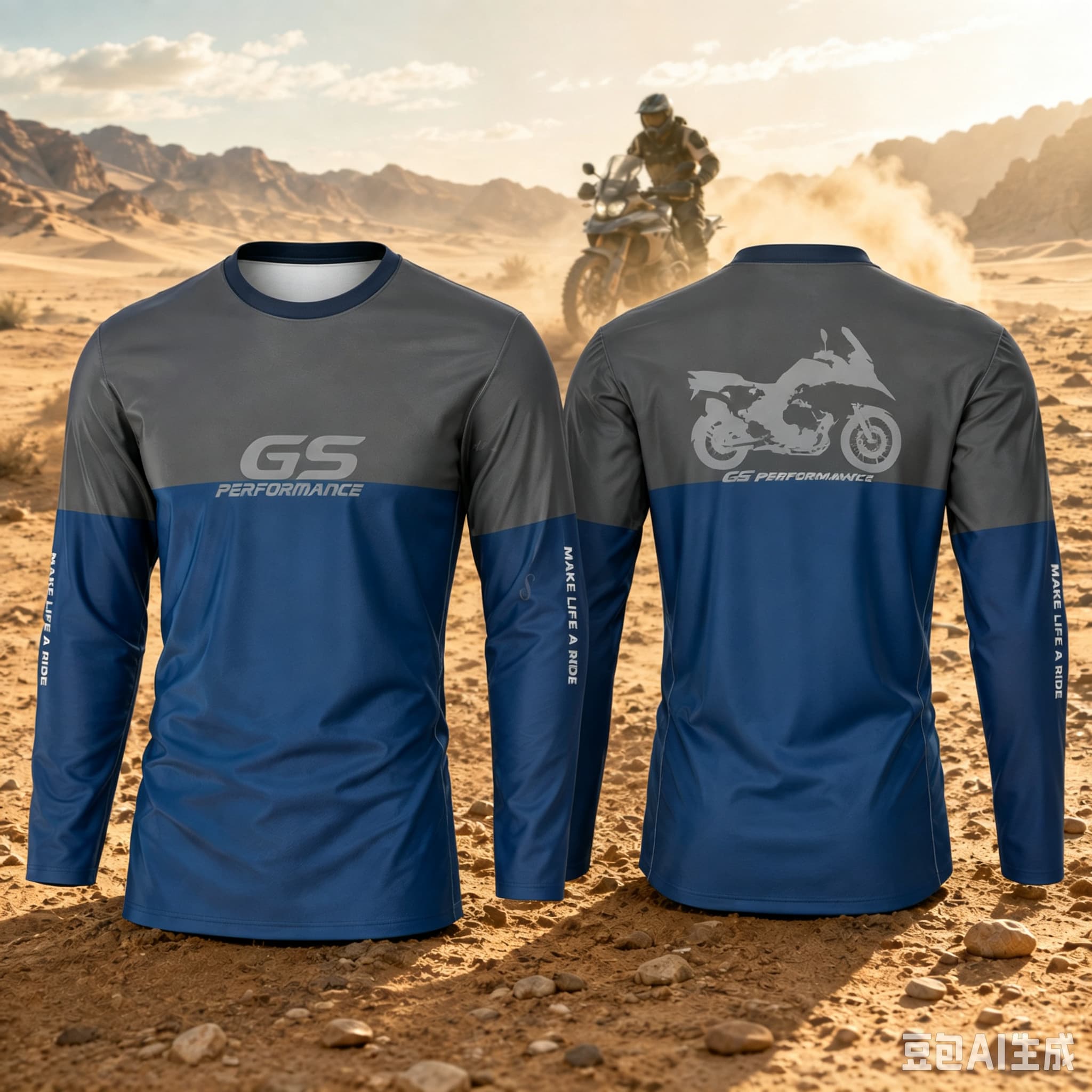 Outdoor Sports Adventure - Kaos Lengan Panjang Motorrad GS Adventure,